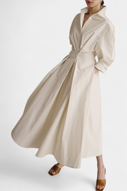 Vestido Miriam Maxi Manga Larga Tejido Premium Limitada