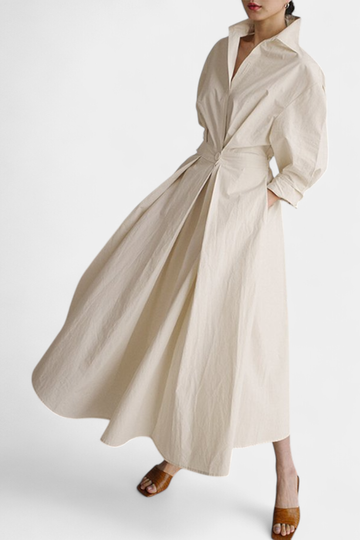 Vestido Miriam Maxi Manga Larga Tejido Premium Limitada