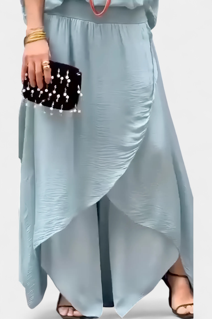 Conjunto Maravilla Fluido Top Holgado y Falda Vaporosa