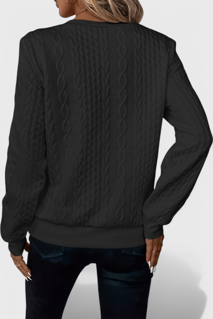 Jersey de Punto Premium Zoey con Cremallera Pulida Exclusiva