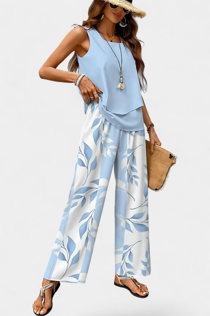 Conjunto Martina Boho Chic Con Estampado Artístico