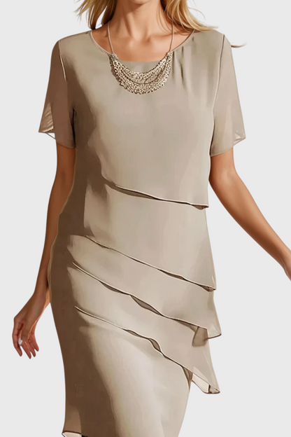 Vestido Mia Con Flecos Chic Gasa Algodón Edición Limitada