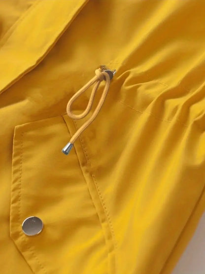Abrigo De Lluvia A Medida Tejido Impermeable Chic Práctico