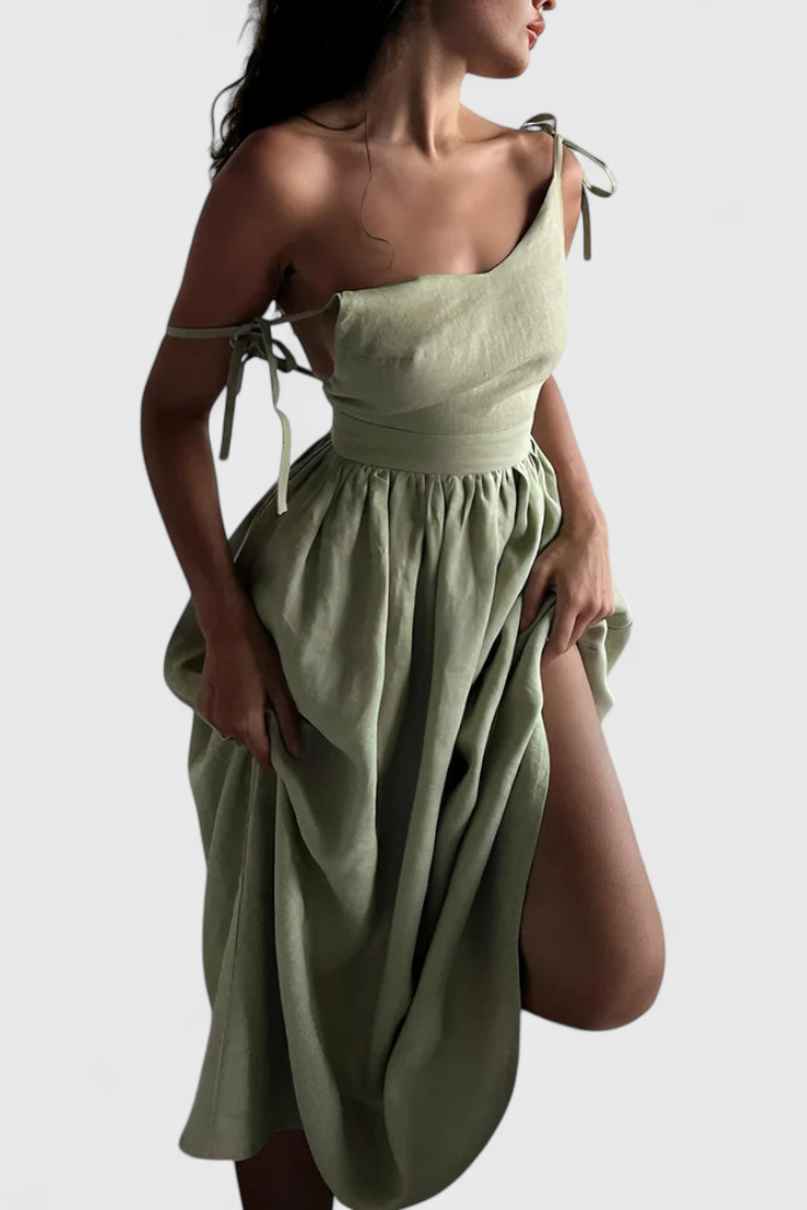 Vestido Justine Fluido Verano Silueta Chic Ligero Veraniego