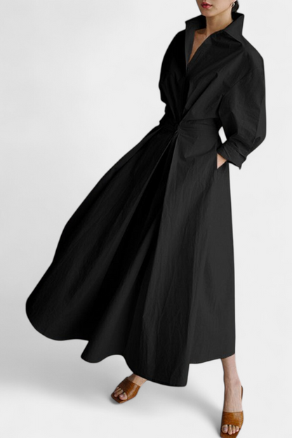 Vestido Miriam Maxi Manga Larga Tejido Premium Limitada