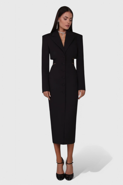 Vestido Blazer Bernice Con Espalda Descubierta Divertido