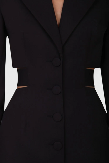 Vestido Blazer Bernice Con Espalda Descubierta Divertido