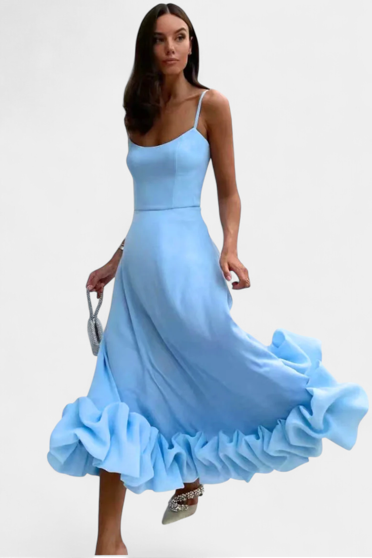 Vestido Maxi Fluyente Sela Movimiento con Encanto Exclusivo