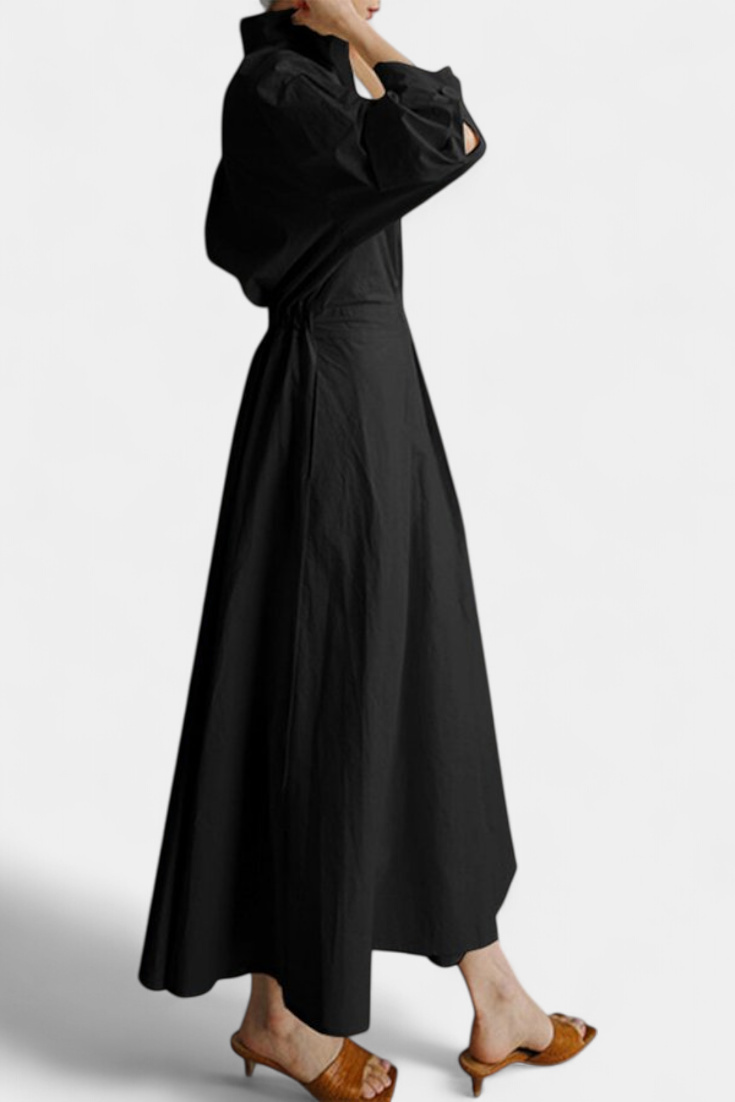 Vestido Miriam Maxi Manga Larga Tejido Premium Limitada
