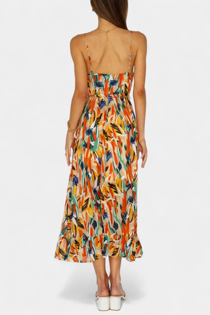 Vestido Midi Impresión Vibrante para Días Brillantes