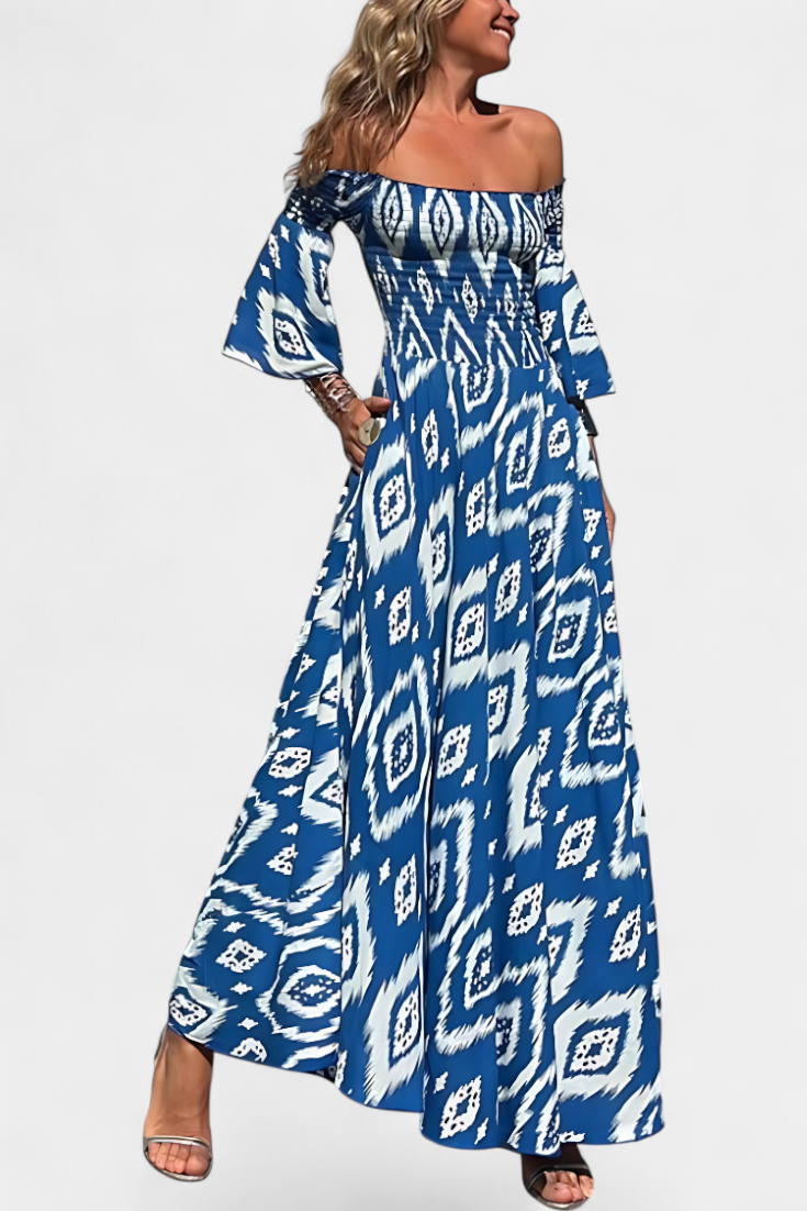 Vestido Floral Edición Limitada Coqueto Escote Off Shoulder