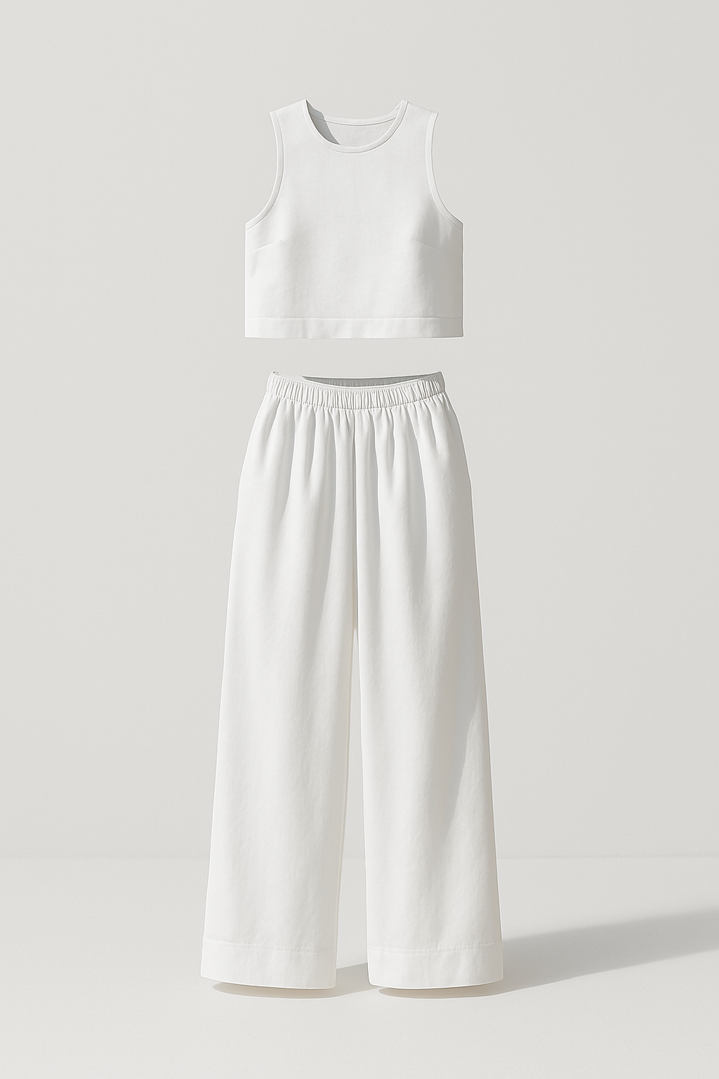 Conjunto Minimalista Algodón Y Lino Divertido Y Chic