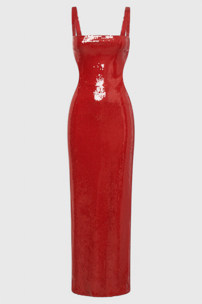 Vestido Ariana Maxi Bodycon Seda Con Brillos Exclusiva