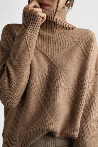Jersey Cuello Alto Suave Abrazo De Estilo Edición Limitada