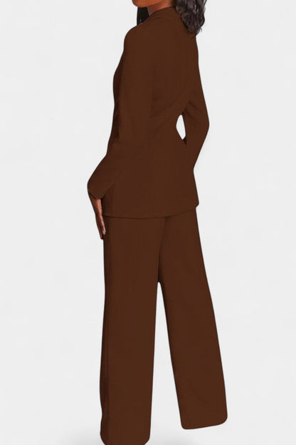 Conjunto a Medida Blazer y Pantalones de Pierna Ancha