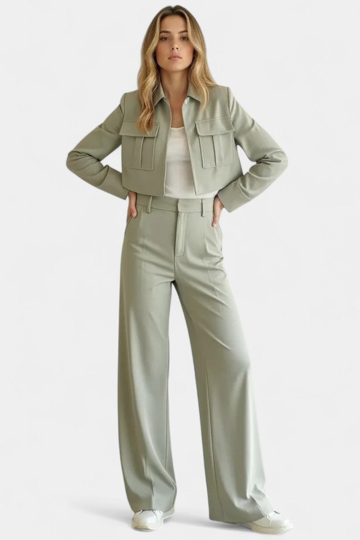 Conjunto Lounge Inga Dos Piezas Tela Premium Chic Suave