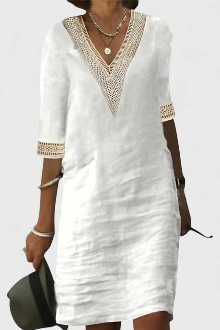 Vestido Midi Ligero Con Silueta Atemporal Detalles Chic