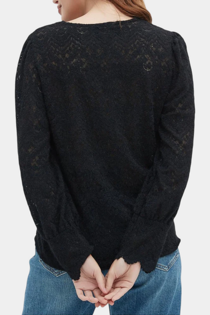 Blusa Encaje Soleil Con Algodón Transpirable Y Chic