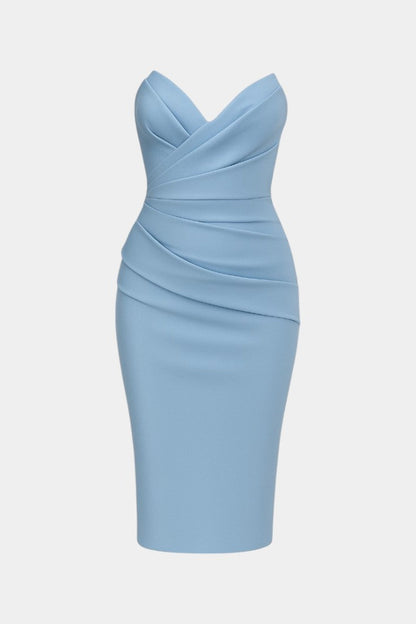 Vestido Iveta Audaz Sin Tirantes Espalda Abierta Privilegio