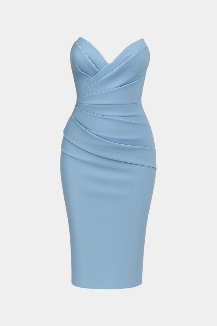 Vestido Iveta Audaz Sin Tirantes Espalda Abierta Privilegio