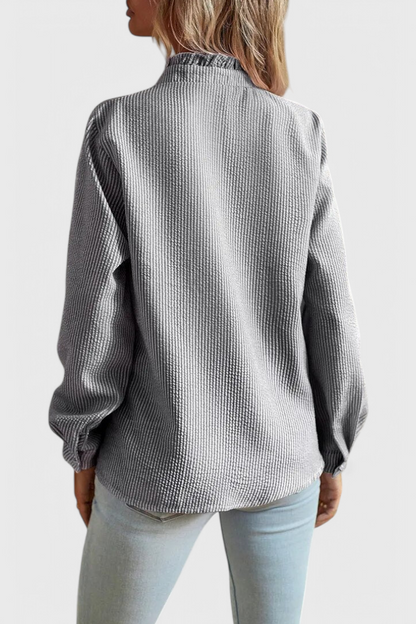 Blusa Lily Seda Vanguardista Con Corte Único Urbana Chic