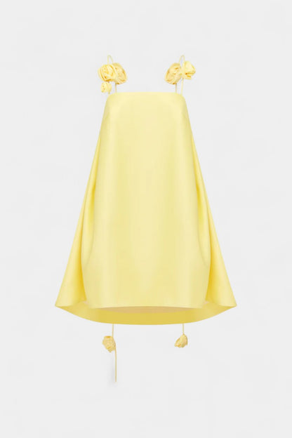 Vestido Mini Hedda Rosa con Corsé Espagueti y Encanto