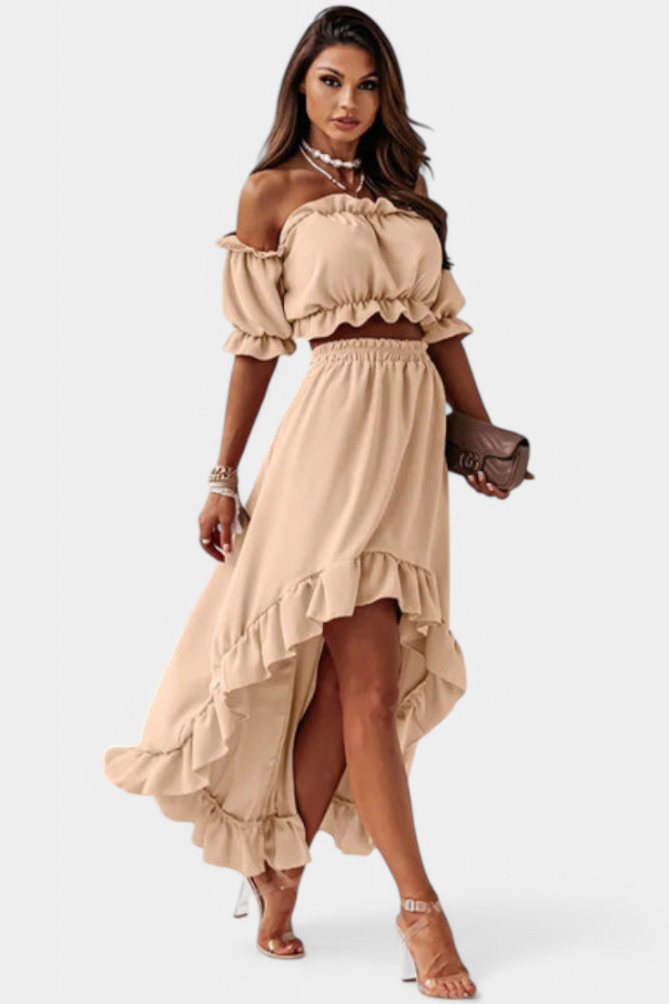 Conjunto Dos Piezas Off Shoulder Katja Coqueta Chic