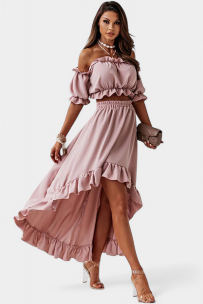 Conjunto Dos Piezas Off Shoulder Katja Coqueta Chic