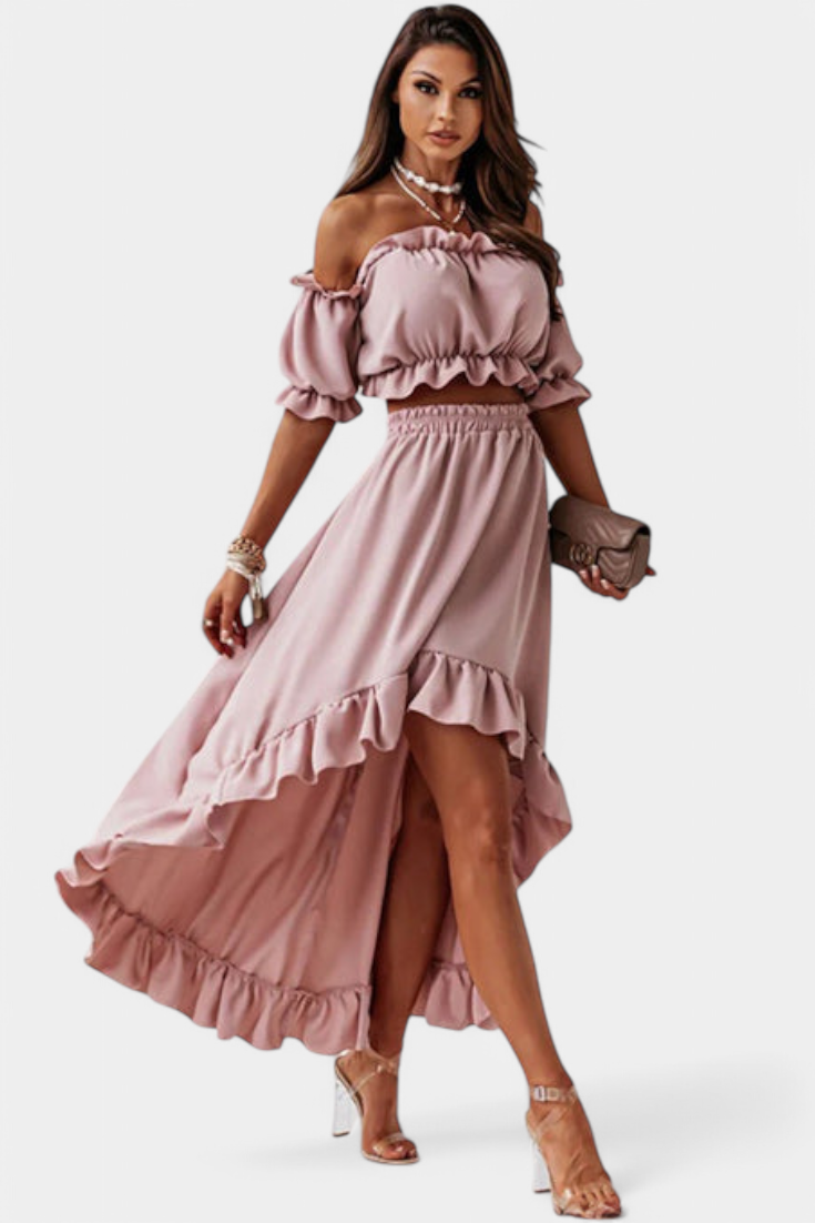 Conjunto Dos Piezas Off Shoulder Katja Coqueta Chic