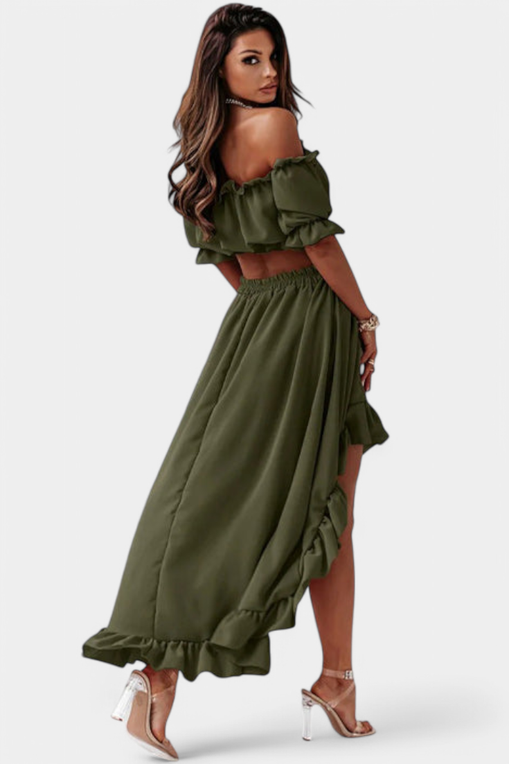 Conjunto Dos Piezas Off Shoulder Katja Coqueta Chic
