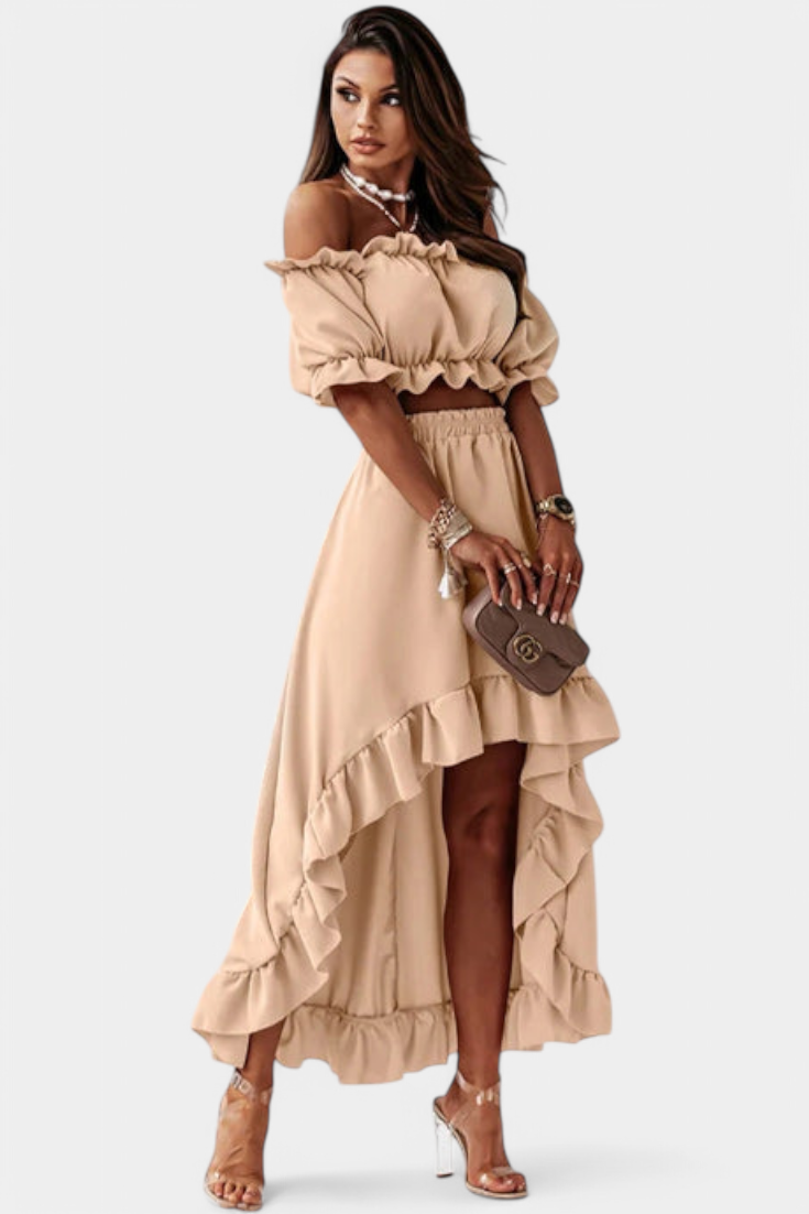 Conjunto Dos Piezas Off Shoulder Katja Coqueta Chic