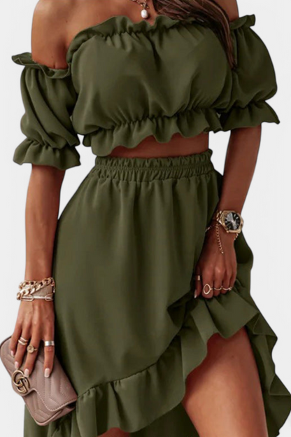 Conjunto Dos Piezas Off Shoulder Katja Coqueta Chic