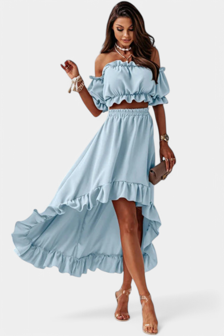 Conjunto Dos Piezas Off Shoulder Katja Coqueta Chic