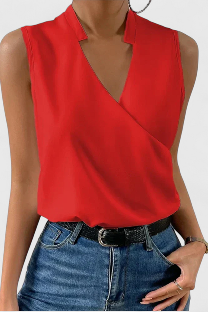 Top Verano Suave Con Escote En V Exclusivo Edicion Fresca