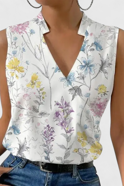 Top Verano Suave Con Escote En V Exclusivo Edicion Fresca