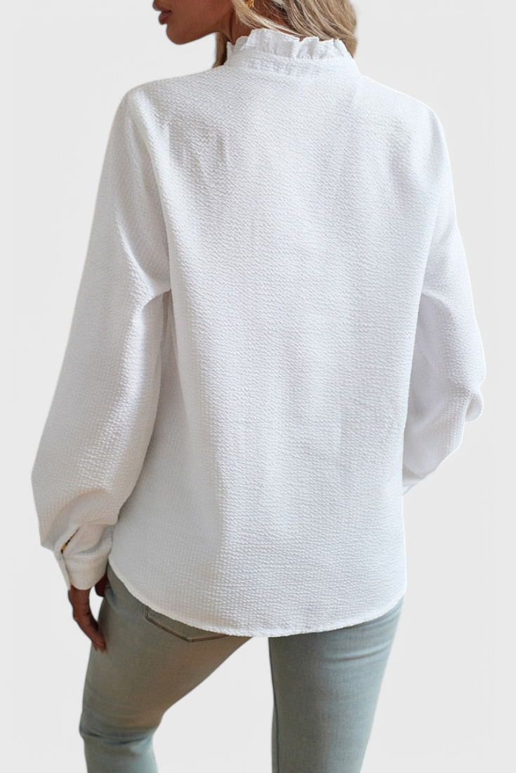 Blusa Lily Seda Vanguardista Con Corte Único Urbana Chic