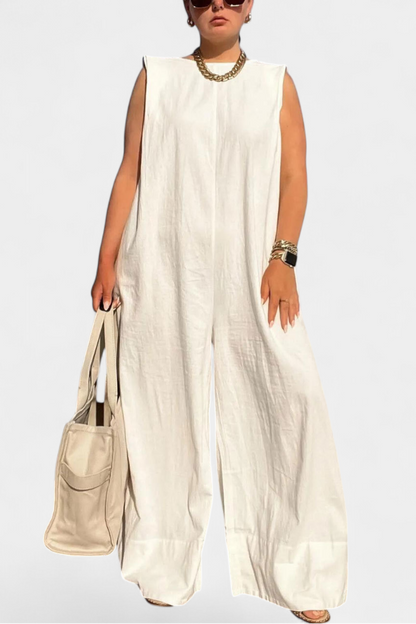 Mono Oversize Airla Sin Mangas Pierna Ancha Limitada
