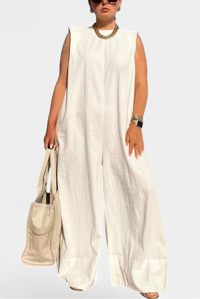 Mono Oversize Airla Sin Mangas Pierna Ancha Limitada