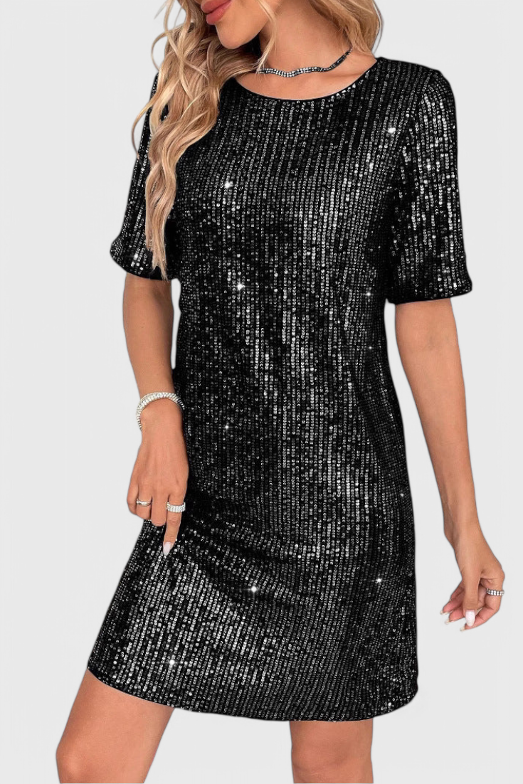 Vestido Mini Loreen Brilla Con Lentejuelas Exclusivo