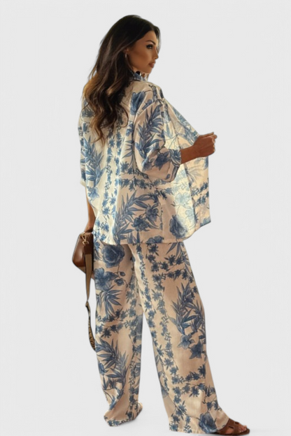 Conjunto Odile Algodón Suave Manga Tres Cuartos Bolsillos