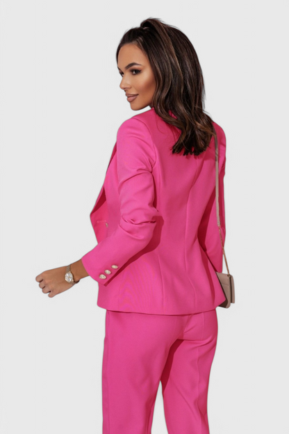 Conjunto Rosalind Blazer Entallado y Pantalones Slim Brilla