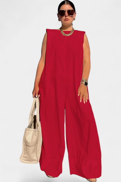 Mono Oversize Airla Sin Mangas Pierna Ancha Limitada