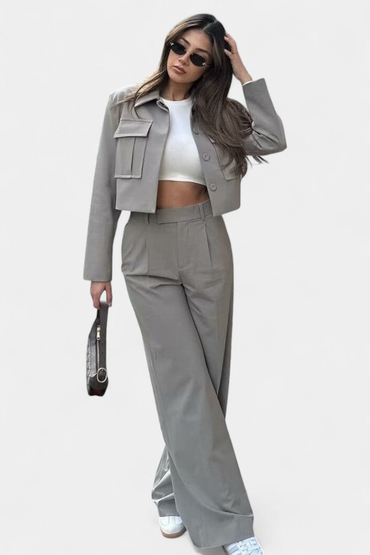 Conjunto Lounge Inga Dos Piezas Tela Premium Chic Suave