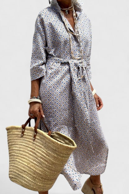 Vestido Camisero Rayas Verticales Alarga Silueta Estilo
