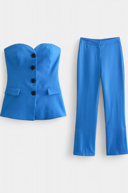 Conjunto Paesha Relajado Con Pierna Ancha Y Exclusivo