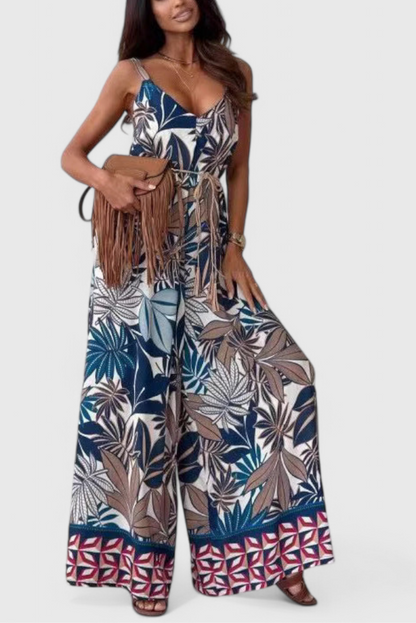 Mono Gabriella Pierna Ancha Estampado Audaz Para Brillar