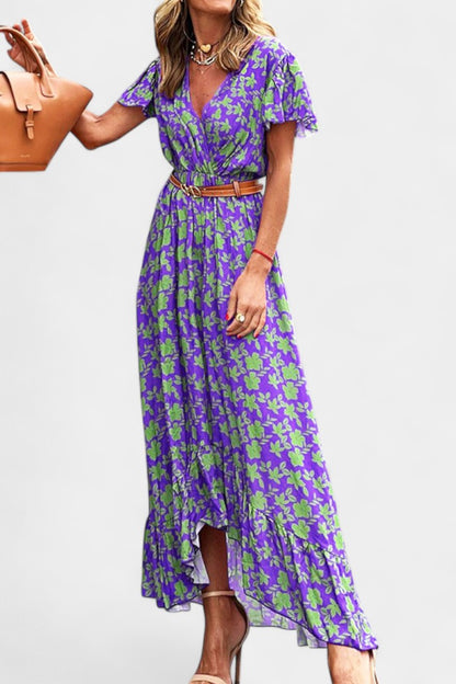 Vestido Maxi Kinslee Swing Veraniego Estampado Vivo