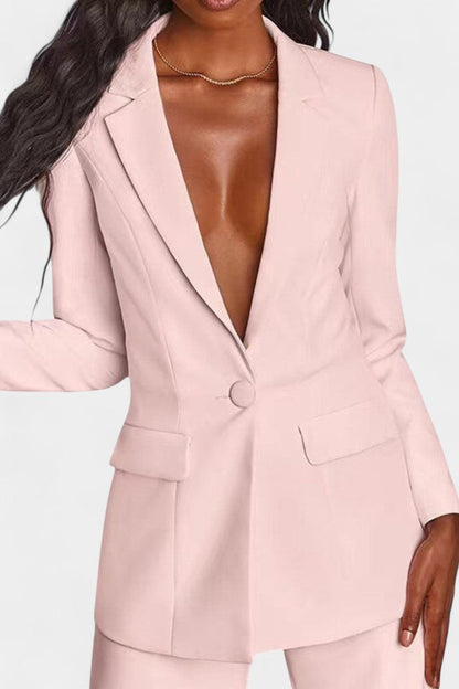 Conjunto a Medida Blazer y Pantalones de Pierna Ancha