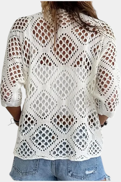 Fern Blusa De Encaje Poliéster Colección Exclusiva Chic