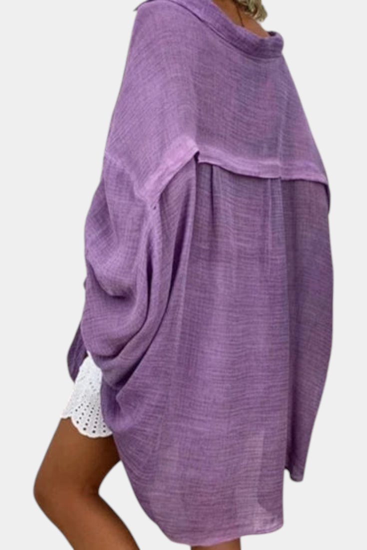 Camisa Oversized Melis Algodón Ligero Estilo Playa Chic